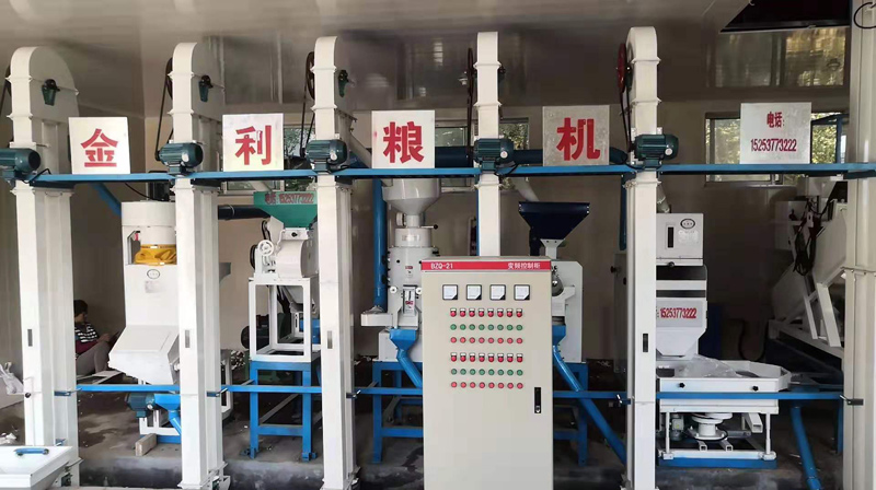 山東濟南長清雙泉鎮NZJ 10噸小米成套加工設備安裝調試完畢