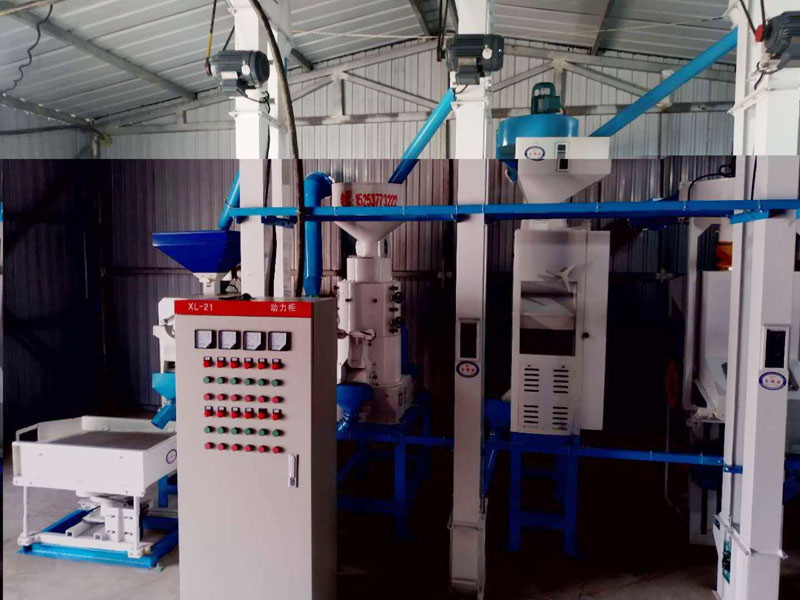 NZJ10型小米成套加工設(shè)備安裝調(diào)試完畢。河北人張家口蔚縣宋家莊鄉(xiāng)宋家莊村